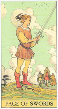 Page of Swords in the deck After Tarot 