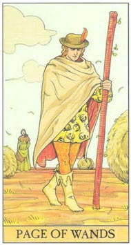 Page of Wands in the deck After Tarot 