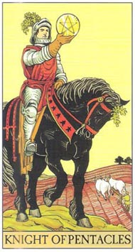 Knight of Pentacles in the deck After Tarot 