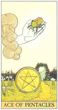 Ace of Pentacles in the deck After Tarot 