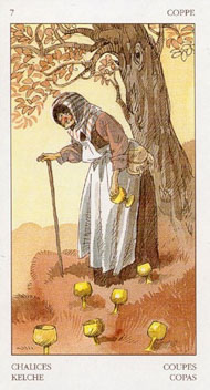 Seven of Cups in the deck Renaissance Tarot