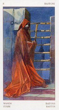 Eight of Wands in the deck Renaissance Tarot