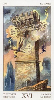 The Tower in the deck Renaissance Tarot