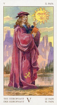 The Hierophant in the deck Renaissance Tarot