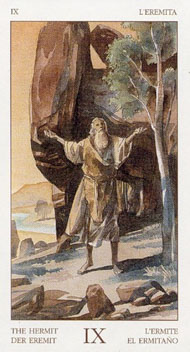 The Hermit in the deck Renaissance Tarot