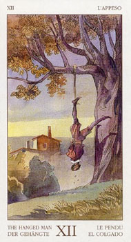 The Hanged Man in the deck Renaissance Tarot