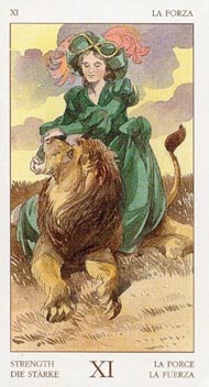 Strength in the deck Renaissance Tarot