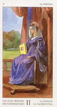 The High Priestess in the deck Renaissance Tarot