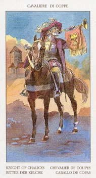 Knight of Cups in the deck Renaissance Tarot