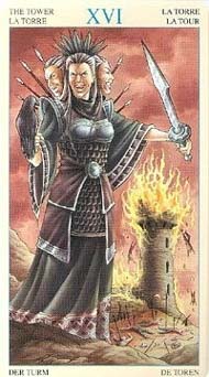 The Tower in the deck Universal Goddess Tarot