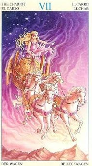 The Chariot in the deck Universal Goddess Tarot