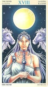 The Moon in the deck Universal Goddess Tarot