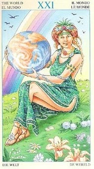 The World in the deck Universal Goddess Tarot