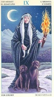 The Hermit in the deck Universal Goddess Tarot