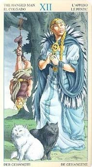 The Hanged Man in the deck Universal Goddess Tarot