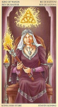 King of Wands in the deck Universal Goddess Tarot