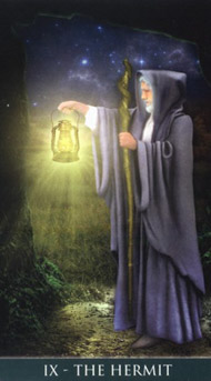 The Hermit in the deck Thelema Tarot