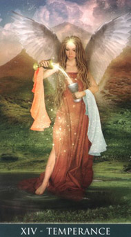 Temperance in the deck Thelema Tarot