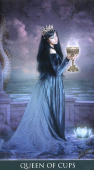 Queen of Cups in the deck Thelema Tarot