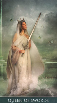 Queen of Swords in the deck Thelema Tarot