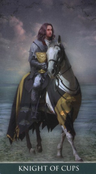 Knight of Cups in the deck Thelema Tarot