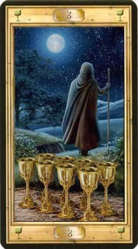 Eight of Cups in the deck The Pictorial Key Tarot