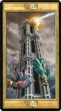 The Tower in the deck The Pictorial Key Tarot