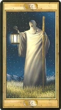 The Hermit in the deck The Pictorial Key Tarot