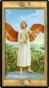 Temperance in the deck The Pictorial Key Tarot