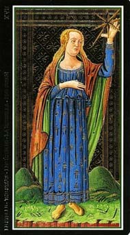 The Star in the deck Visconti-Sforza Tarot