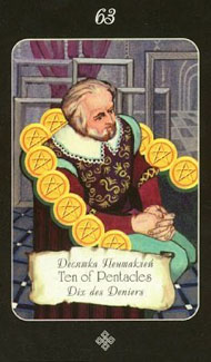 Ten of Pentacles in the deck Era of Aquarius Tarot