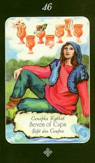 Seven of Cups in the deck Era of Aquarius Tarot