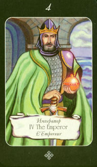 The Emperor in the deck Era of Aquarius Tarot