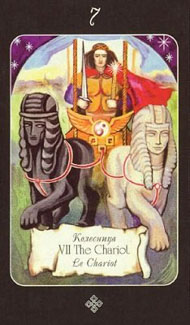 The Chariot in the deck Era of Aquarius Tarot