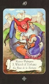 Wheel of Fortune in the deck Era of Aquarius Tarot