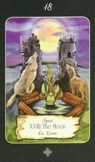 The Moon in the deck Era of Aquarius Tarot