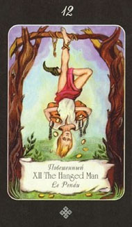 The Hanged Man in the deck Era of Aquarius Tarot