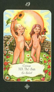 The Sun in the deck Era of Aquarius Tarot