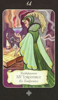 Temperance in the deck Era of Aquarius Tarot