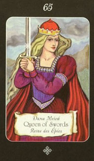 Queen of Swords in the deck Era of Aquarius Tarot