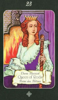 Queen of Wands in the deck Era of Aquarius Tarot