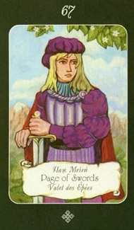 Page of Swords in the deck Era of Aquarius Tarot