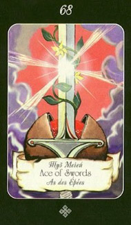 Ace of Swords in the deck Era of Aquarius Tarot