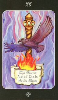 Ace of Wands in the deck Era of Aquarius Tarot