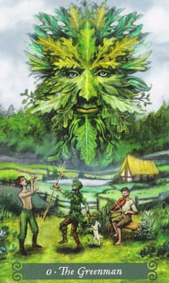 The Fool in the deck Green Witch Tarot
