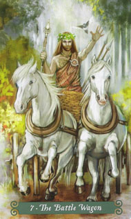 The Chariot in the deck Green Witch Tarot