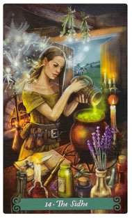 Temperance in the deck Green Witch Tarot