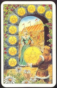 Ten of Pentacles in the deck Arcus Arcanum Tarot