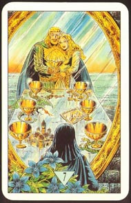 Seven of Cups in the deck Arcus Arcanum Tarot