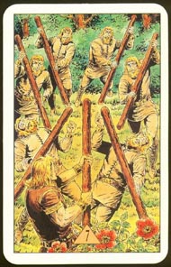 Seven of Wands in the deck Arcus Arcanum Tarot